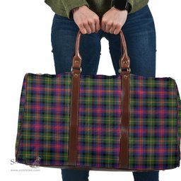 Scottish Logan Modern Clan Tartan Travel Bag - Classic Scottish Plaid Tartan Plaid