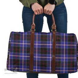Scottish Dunlop Modern Clan Tartan Travel Bag - Classic Scottish Plaid Tartan Plaid
