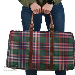 Scottish MacFarlane Hunting Modern Clan Tartan Travel Bag - Classic Scottish Plaid Tartan Plaid