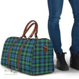 Scottish Lyon Clan Clan Tartan Travel Bag - Classic Scottish Plaid Tartan Plaid