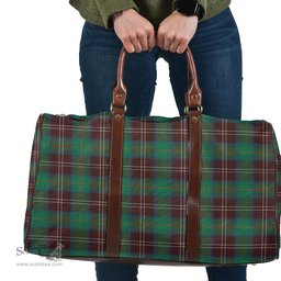 Scottish Chisholm Hunting Ancient Clan Tartan Travel Bag - Classic Scottish Plaid Tartan Plaid