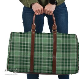 Scottish MacDonald Lord of the Isles Hunting Clan Tartan Travel Bag - Classic Scottish Plaid Tartan Plaid