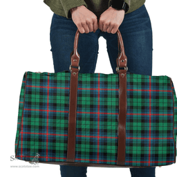 Scottish Urquhart Broad Red Ancient Clan Tartan Travel Bag - Classic Scottish Plaid Tartan Plaid