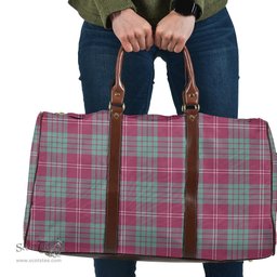 Scottish Crawford Ancient Clan Tartan Travel Bag - Classic Scottish Plaid Tartan Plaid