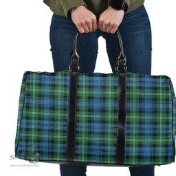 Scottish Lyon Clan Clan Tartan Travel Bag - Classic Scottish Plaid Tartan Plaid