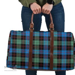 Scottish Guthrie Ancient Clan Tartan Travel Bag - Classic Scottish Plaid Tartan Plaid