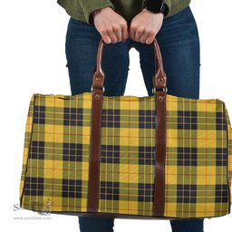 Scottish MacLeod of Lewis Ancient Clan Tartan Travel Bag - Classic Scottish Plaid Tartan Plaid
