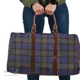 Scottish Fletcher of Dunans Clan Tartan Travel Bag - Classic Scottish Plaid Tartan Plaid
