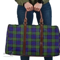 Scottish Newman Clan Tartan Travel Bag - Classic Scottish Plaid Tartan Plaid