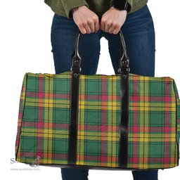 Scottish MacMillan Old Ancient Clan Tartan Travel Bag - Classic Scottish Plaid Tartan Plaid