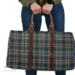 Scottish SCOTT GREEN MODERN Clan Tartan Travel Bag - Classic Scottish Plaid Tartan Plaid