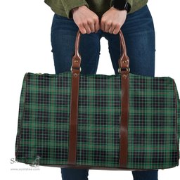 Scottish MacAulay Hunting Ancient Clan Tartan Travel Bag - Classic Scottish Plaid Tartan Plaid