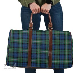 Scottish Forbes Ancient Clan Tartan Travel Bag - Classic Scottish Plaid Tartan Plaid