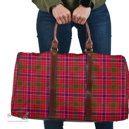 Scottish MacRae Modern Clan Tartan Travel Bag - Classic Scottish Plaid Tartan Plaid