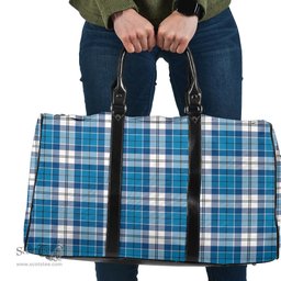 Scottish Roberton Clan Tartan Travel Bag - Classic Scottish Plaid Tartan Plaid