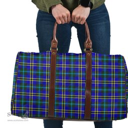 Scottish Weir Modern Clan Tartan Travel Bag - Classic Scottish Plaid Tartan Plaid