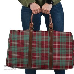 Scottish Crawford Modern Clan Tartan Travel Bag - Classic Scottish Plaid Tartan Plaid