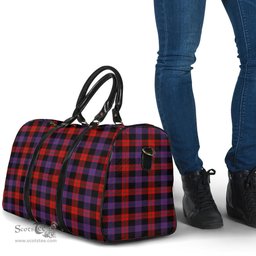Scottish Brown Modern Clan Tartan Travel Bag - Classic Scottish Plaid Tartan Plaid