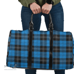 Scottish Ramsay Blue Ancient Clan Tartan Travel Bag - Classic Scottish Plaid Tartan Plaid