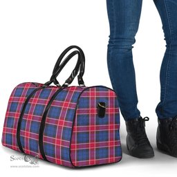 Scottish Graham of Menteith Red Clan Tartan Travel Bag - Classic Scottish Plaid Tartan Plaid