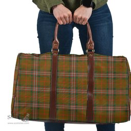 Scottish SCOTT BROWN MODERN Clan Tartan Travel Bag - Classic Scottish Plaid Tartan Plaid