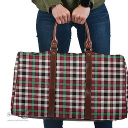 Scottish Borthwick Dress Ancient Clan Tartan Travel Bag - Classic Scottish Plaid Tartan Plaid