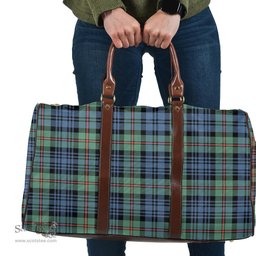 Scottish MacKinlay Ancient Clan Tartan Travel Bag - Classic Scottish Plaid Tartan Plaid