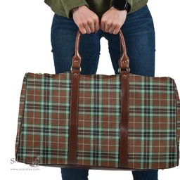 Scottish Thomson Hunting Modern Clan Tartan Travel Bag - Classic Scottish Plaid Tartan Plaid