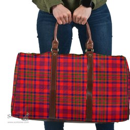 Scottish Murray of Tulloch Modern Clan Tartan Travel Bag - Classic Scottish Plaid Tartan Plaid