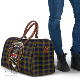Scottish Clelland Modern Clan Tartan Travel Bag - Crest Classic Scottish Plaid Tartan Plaid