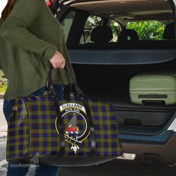 Scottish Clelland Modern Clan Tartan Travel Bag - Crest Classic Scottish Plaid Tartan Plaid