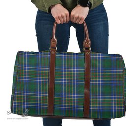 Scottish Cockburn Ancient Clan Tartan Travel Bag - Classic Scottish Plaid Tartan Plaid