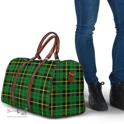Scottish Wallace Hunting Green Clan Tartan Travel Bag - Classic Scottish Plaid Tartan Plaid