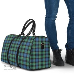 Scottish Mouat Clan Tartan Travel Bag - Classic Scottish Plaid Tartan Plaid