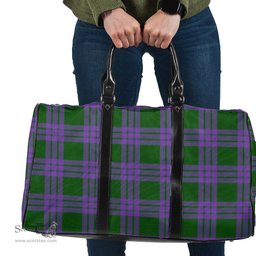 Scottish Elphinstone Clan Tartan Travel Bag - Classic Scottish Plaid Tartan Plaid