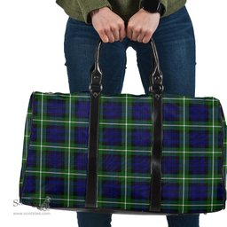 Scottish Lamont Modern Clan Tartan Travel Bag - Classic Scottish Plaid Tartan Plaid
