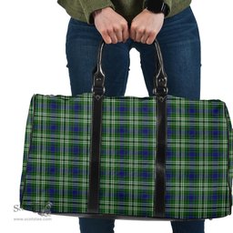 Scottish Tweedside District Clan Tartan Travel Bag - Classic Scottish Plaid Tartan Plaid