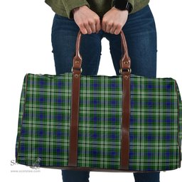 Scottish Tweedside District Clan Tartan Travel Bag - Classic Scottish Plaid Tartan Plaid