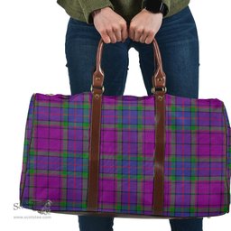 Scottish Wardlaw Modern Clan Tartan Travel Bag - Classic Scottish Plaid Tartan Plaid