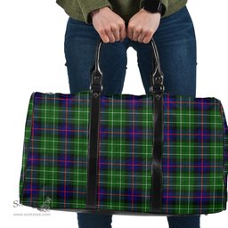 Scottish Leslie Hunting Clan Tartan Travel Bag - Classic Scottish Plaid Tartan Plaid