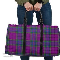 Scottish Wardlaw Modern Clan Tartan Travel Bag - Classic Scottish Plaid Tartan Plaid