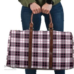 Scottish MacPherson Hunting Modern Clan Tartan Travel Bag - Classic Scottish Plaid Tartan Plaid