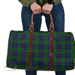 Scottish Lockhart Modern Clan Tartan Travel Bag - Classic Scottish Plaid Tartan Plaid