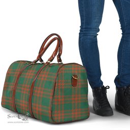 Scottish Menzies Green Ancient Clan Tartan Travel Bag - Classic Scottish Plaid Tartan Plaid