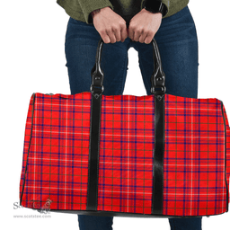 Scottish Rose Modern Clan Tartan Travel Bag - Classic Scottish Plaid Tartan Plaid