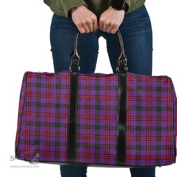 Scottish Montgomery Modern Clan Tartan Travel Bag - Classic Scottish Plaid Tartan Plaid