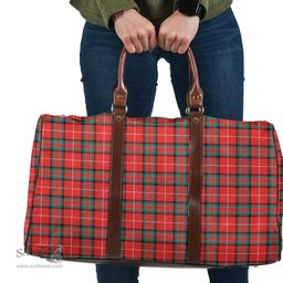 Scottish Stuart of Bute Clan Tartan Travel Bag - Classic Scottish Plaid Tartan Plaid