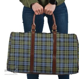 Scottish Campbell Faded Clan Tartan Travel Bag - Classic Scottish Plaid Tartan Plaid