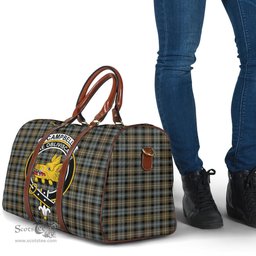 Scottish Campbell Argyll Weathered Clan Tartan Travel Bag - Crest Classic Scottish Plaid Tartan Plaid