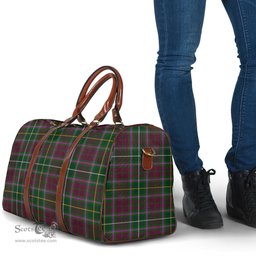 Scottish Crosbie Clan Tartan Travel Bag - Classic Scottish Plaid Tartan Plaid